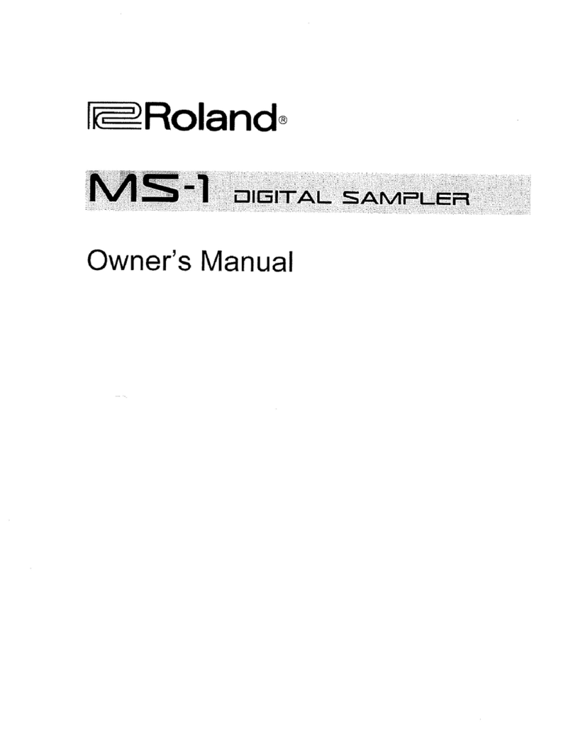 Roland MS-1 User manual