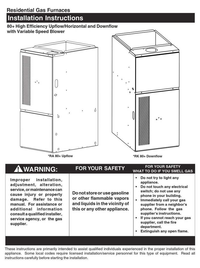 Nordyne 072C-16 User manual Nordyne 072C-16 User manual