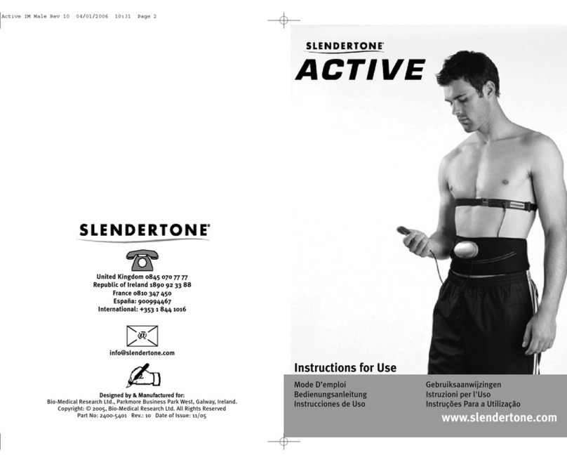 Slendertone ACTIVE Instructions for use