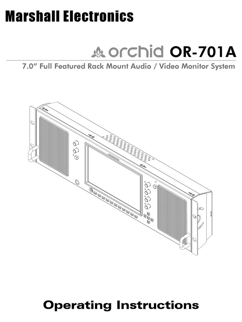 Marshall Electronics ORCHID OR-701A operating instructions