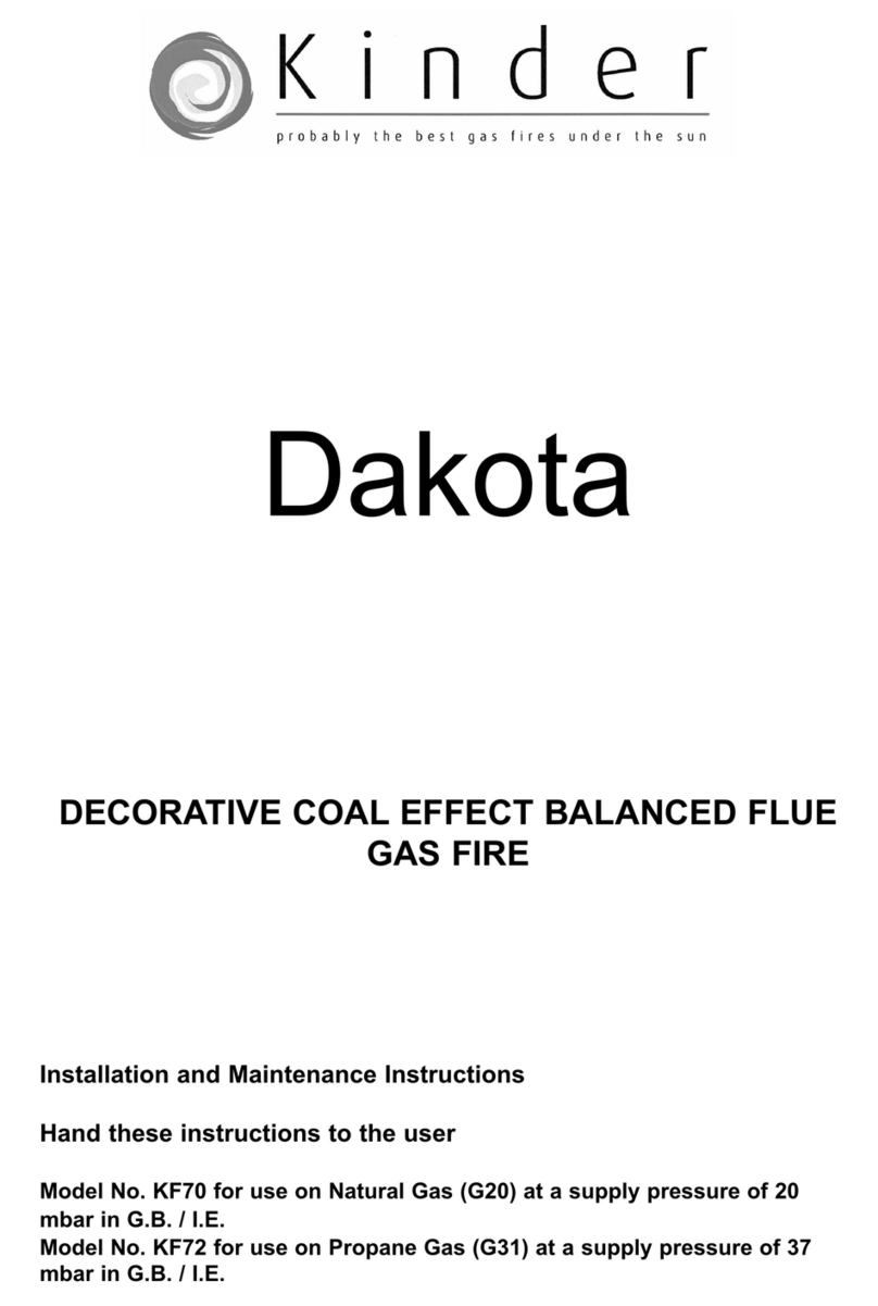 Kinder DAKOTA KF70 Installation and maintenance instructions