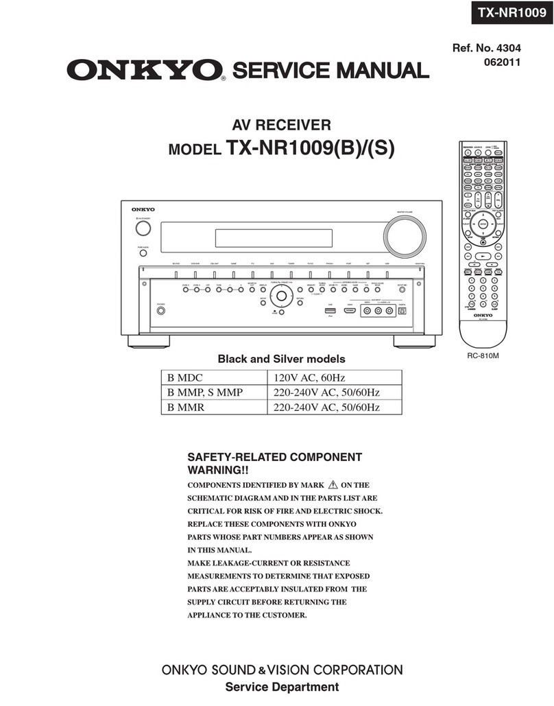 Onkyo TX-NR1009B Service manual