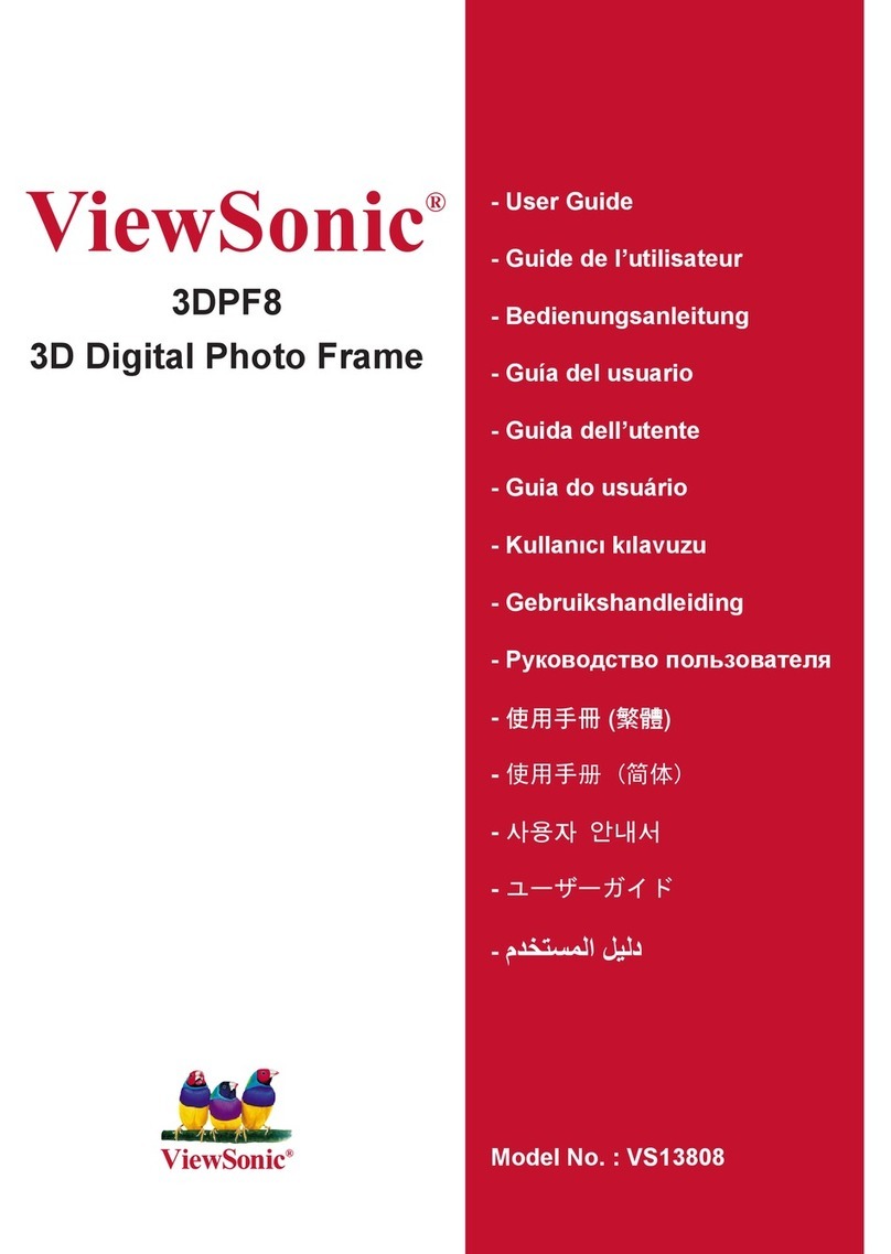 ViewSonic 3DPF8 User manual