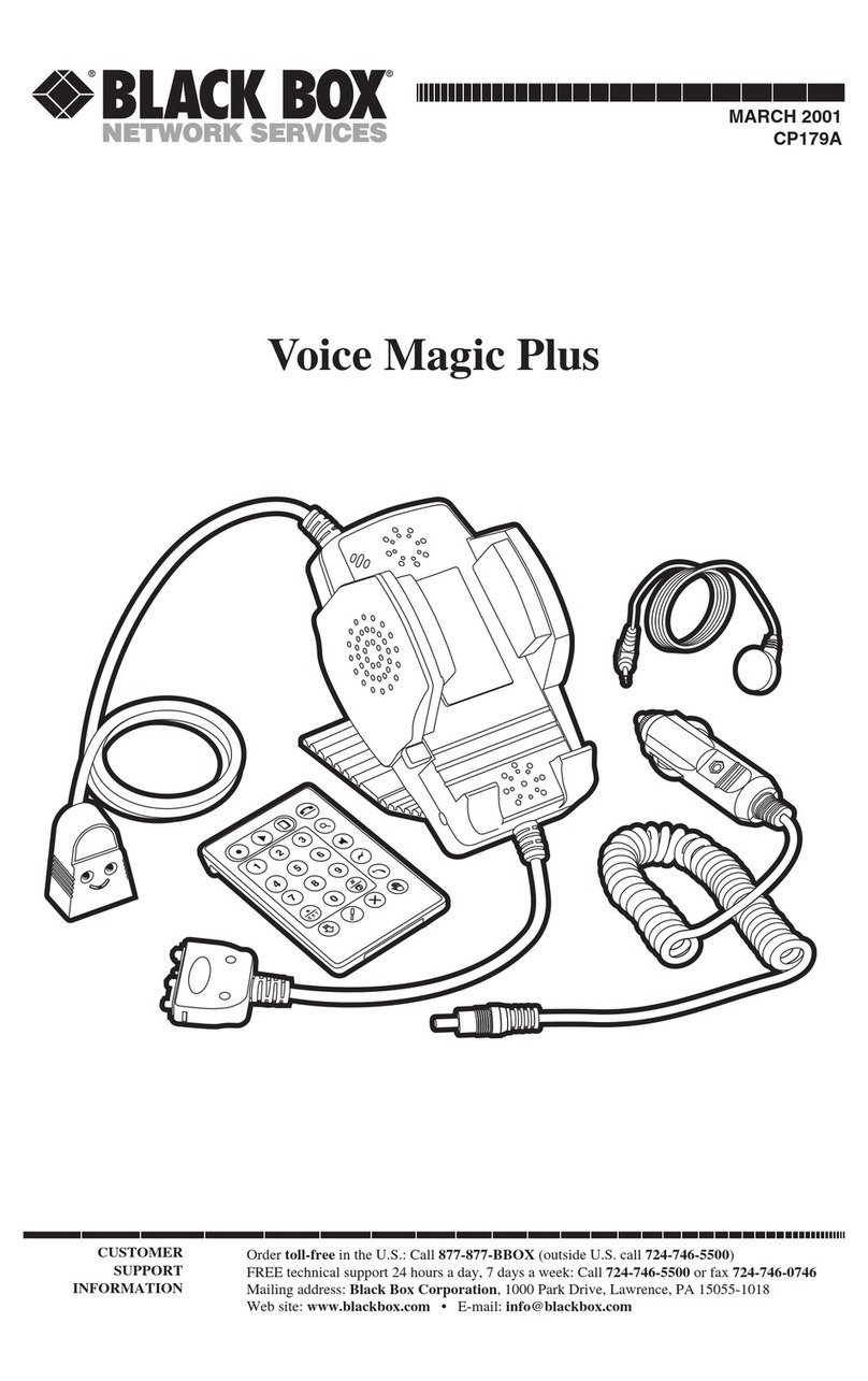 Black Box Voice Magic Plus user manual