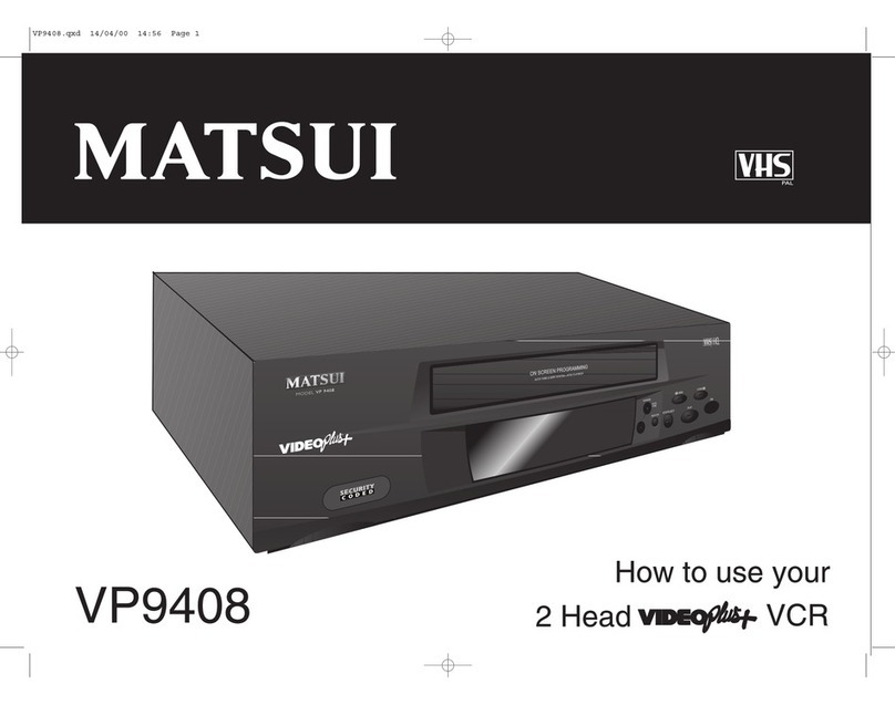 Matsui VP9408 user manual