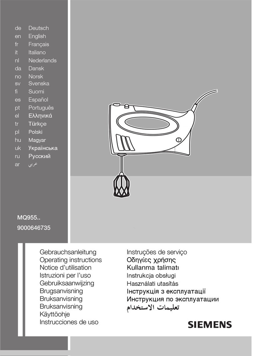 Siemens MQ955 series User manual