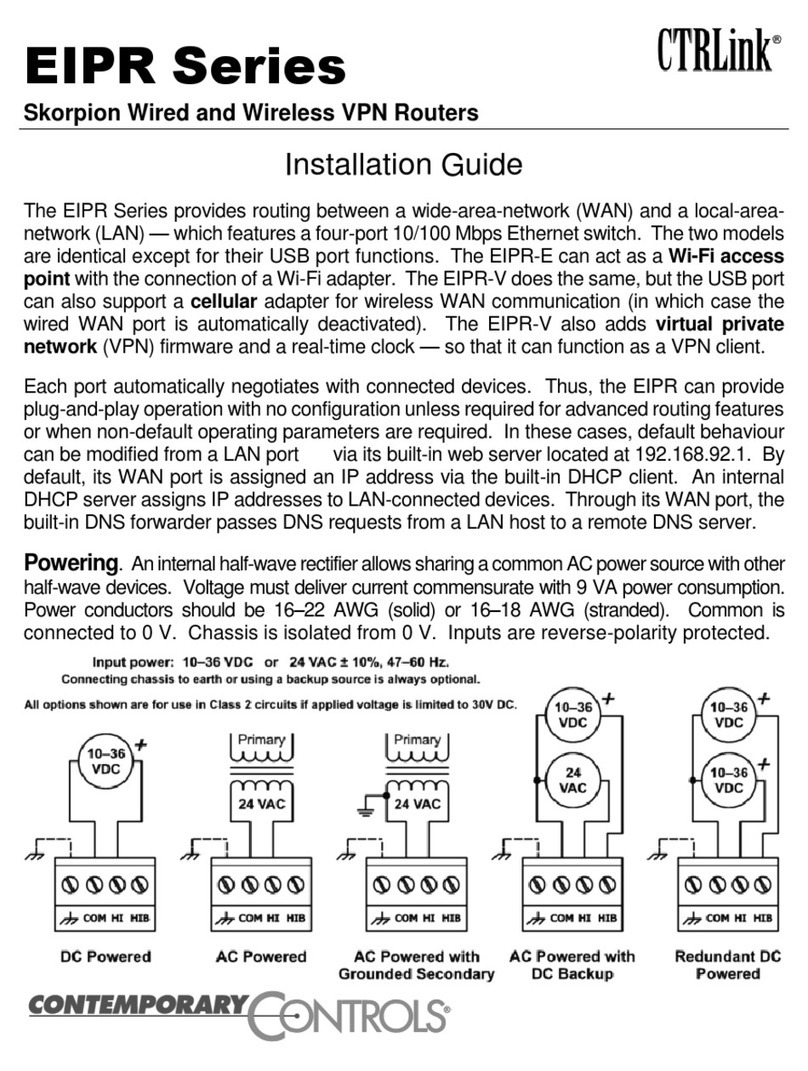 CTRLink EIPR series installation guide