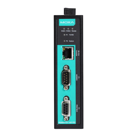 Moxa Technologies MGate-4101-MB-PBS User manual