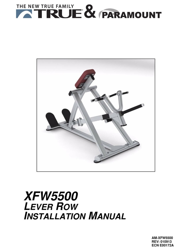 True Fitness XFW5500 User manual