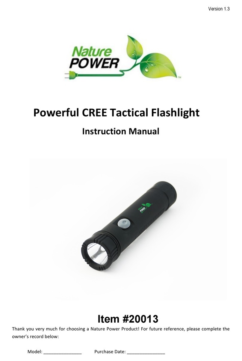 Nature Power Powerful CREE 20013 instruction manual