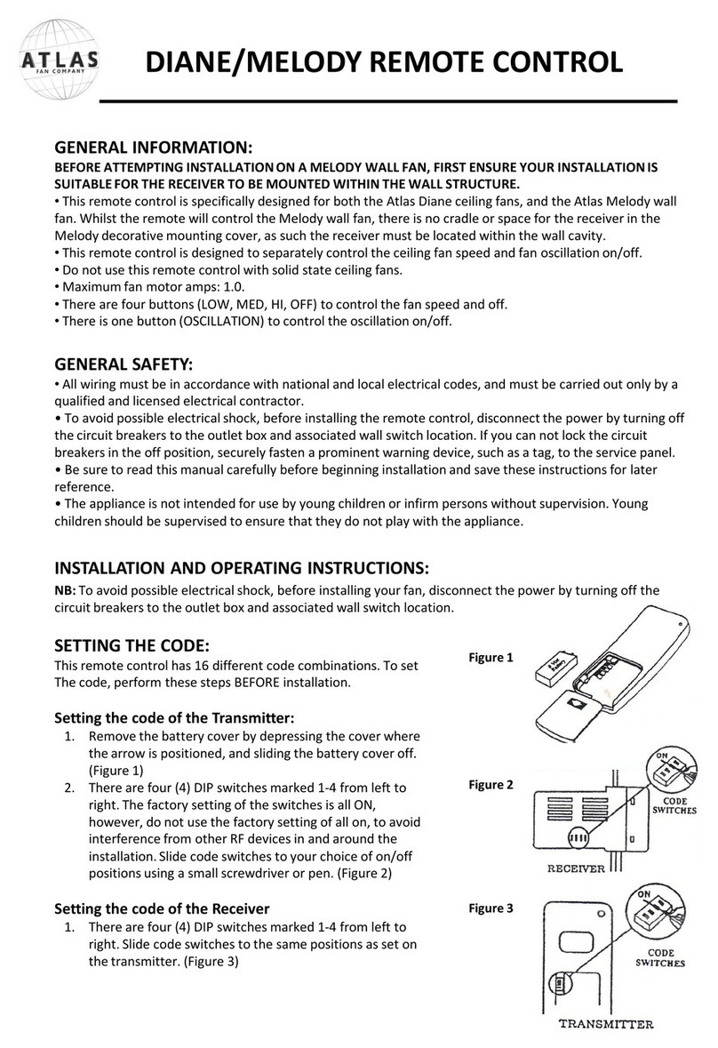 Atlas fan company DIANE user manual