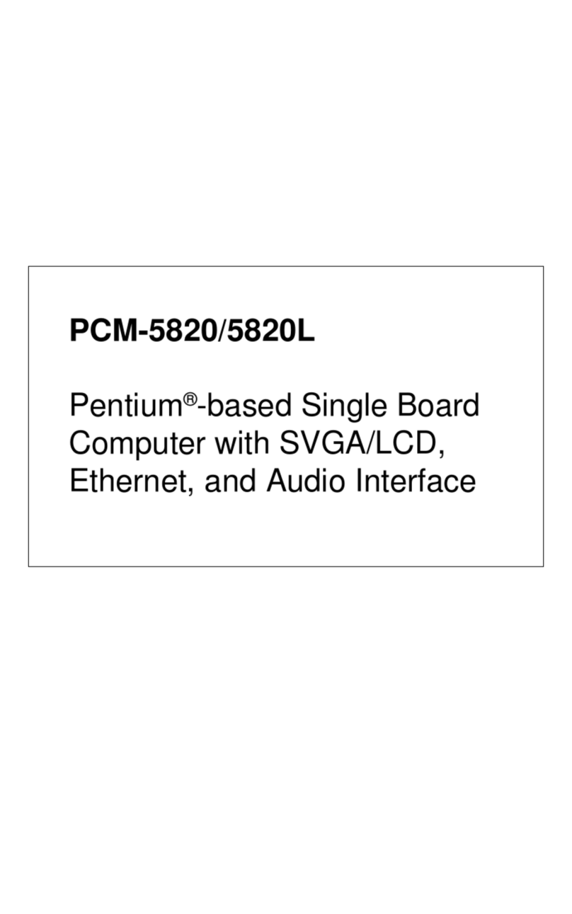 Advantech PCM-5820 Series User manual