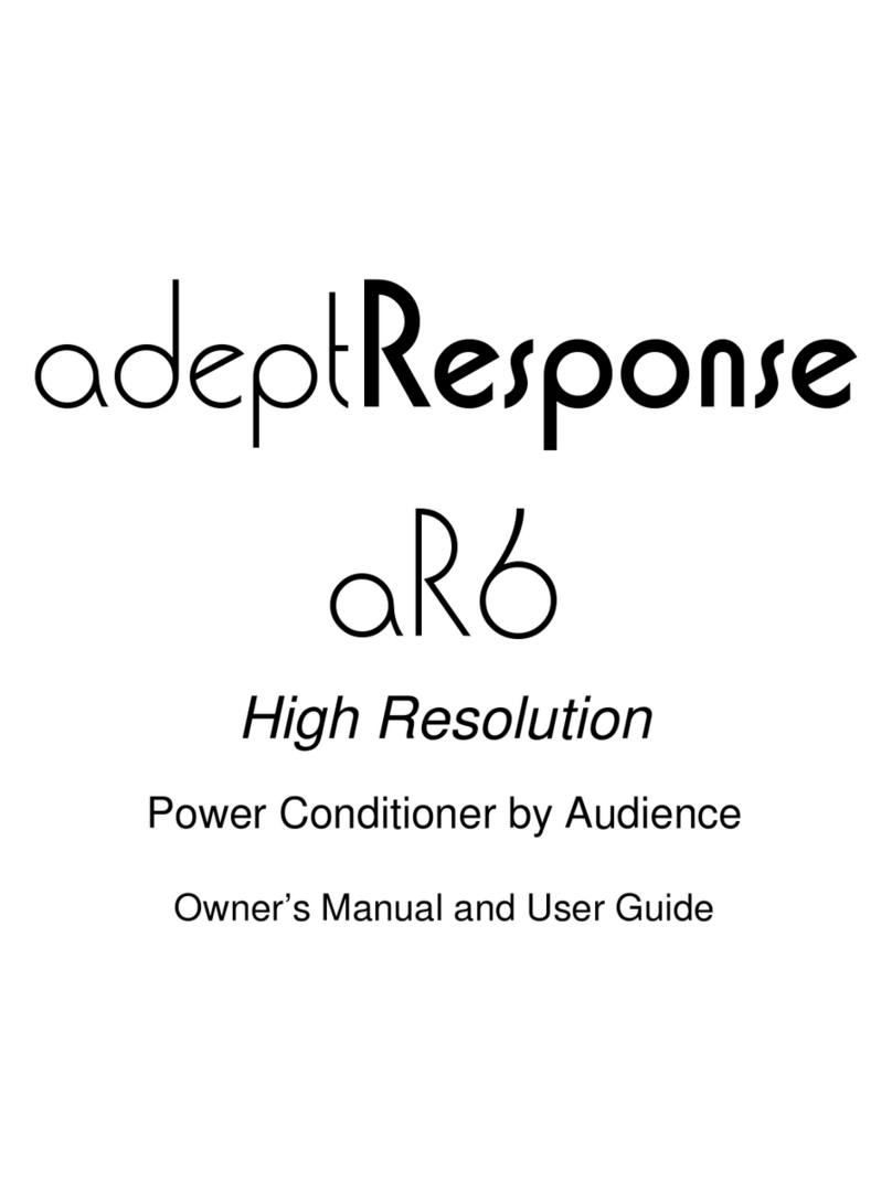 Audience adeptResponse aR6 Owner's manual and user's guide