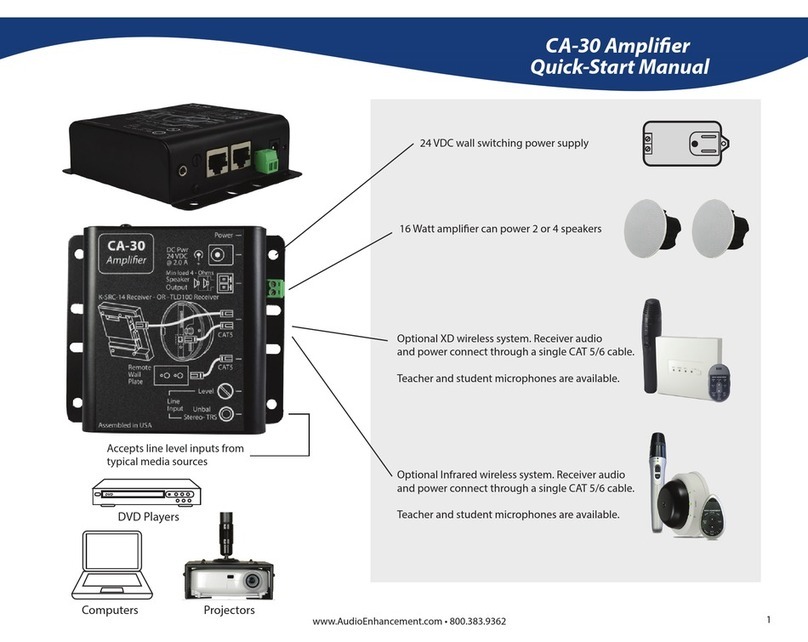 Audio enhancement CA-30 Quick start manual