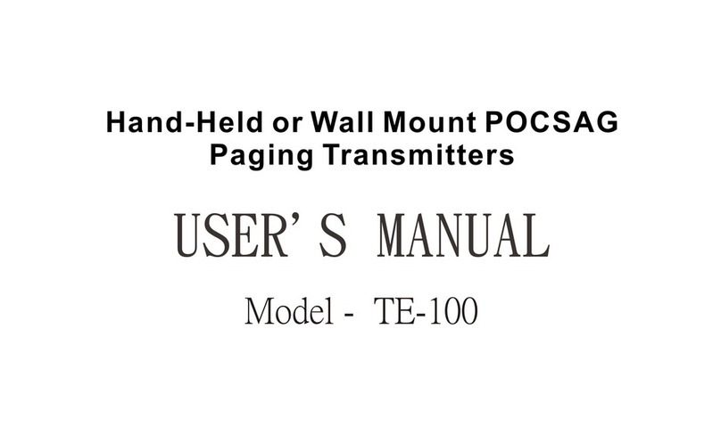 Gold Apollo TE-100 user manual