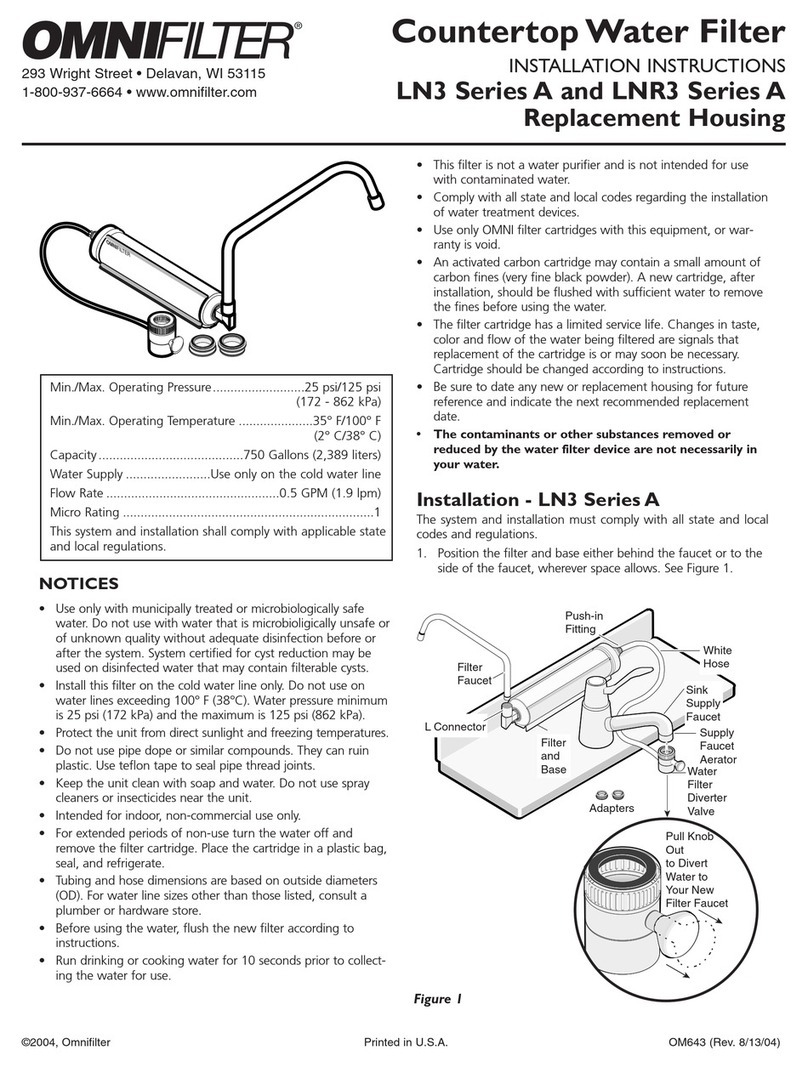 Omnifilter LN3 Series A User manual