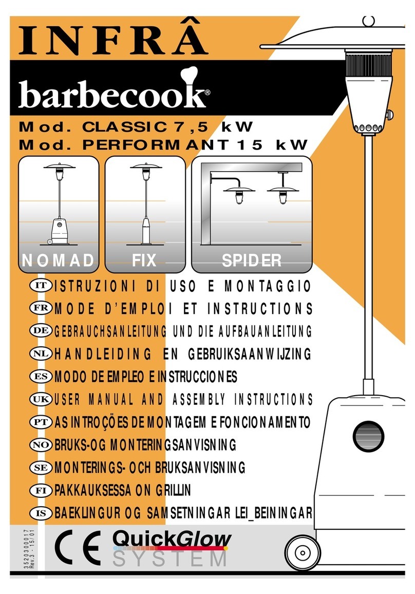 Barbecook Infra Nomad CLASSIC User manual and assembly instructions