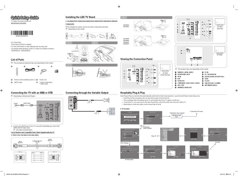 Samsung HG40AB670 User manual