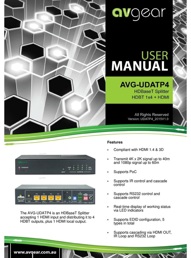 AVGear AVG-UDATP4 user manual
