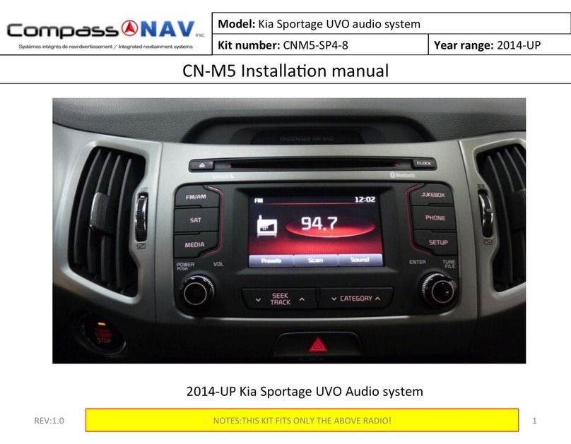Compass Nav CN-M5 installation manual Compass Nav CN-M5 installation manual
