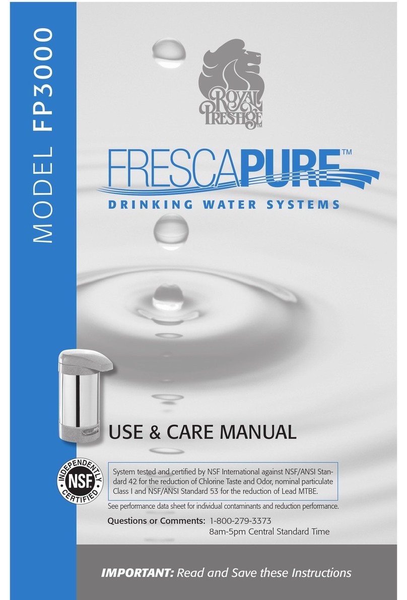 FrescaPure FP3000 Use & care manual