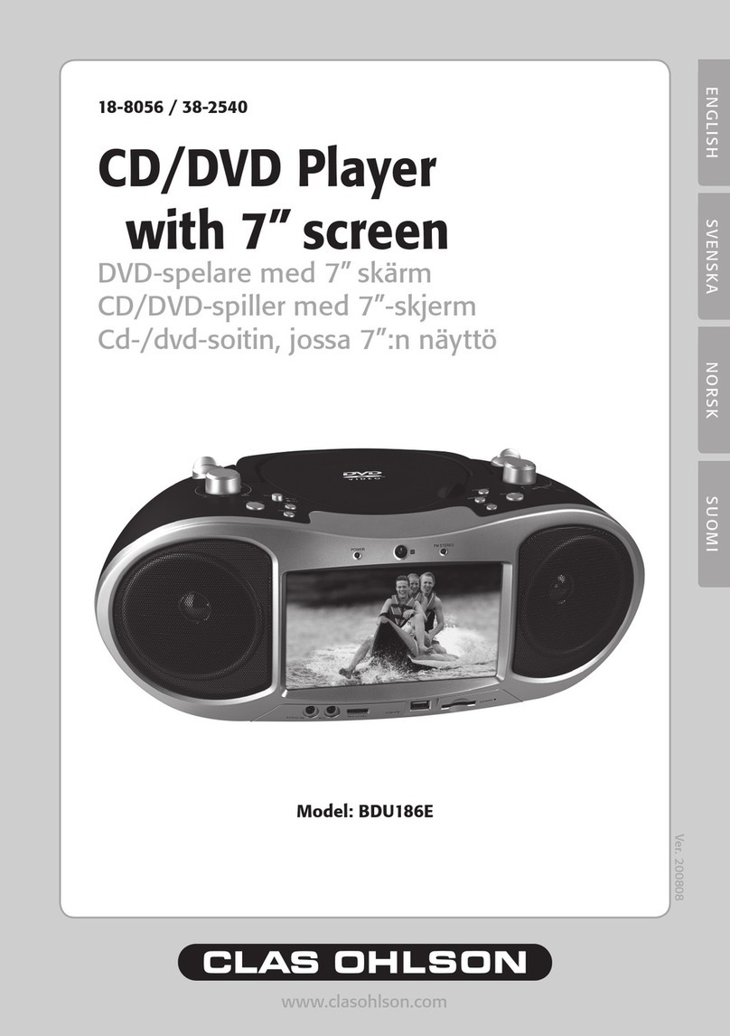 Clas Ohlson BDU186E User manual