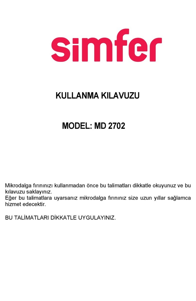 Simfer MD 2702 instruction manual