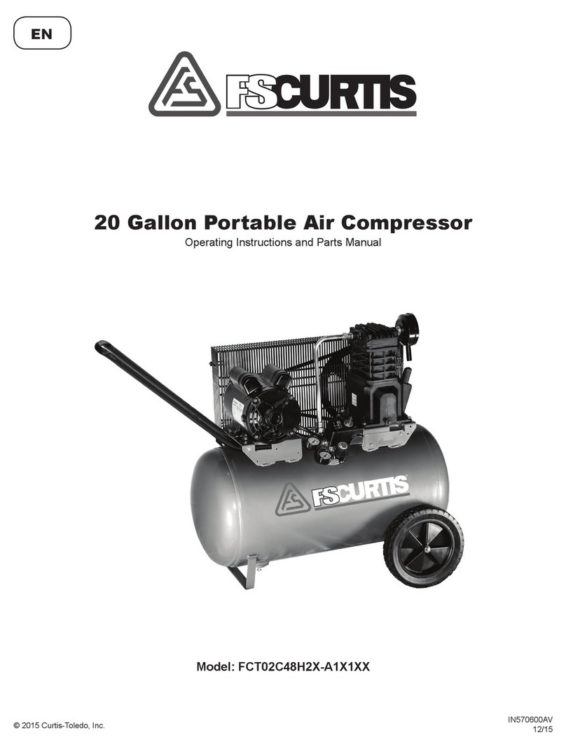 FScurtis FCT02C48H2X-A1X1XX Operating instructions and parts manual