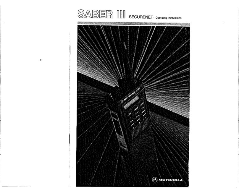 Motorola Saber III Securenet User manual