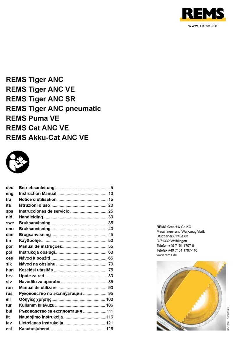 REMS Tiger ANC SR instruction manual