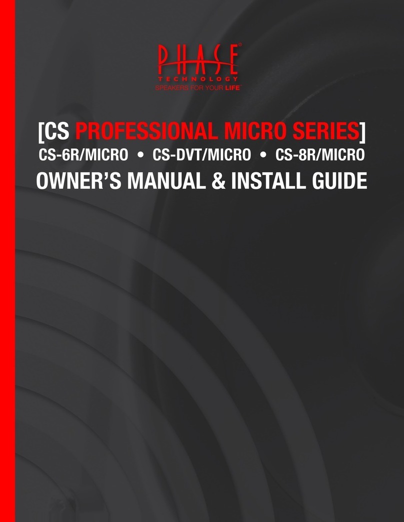 Phase Technologies CS-6R/MICRO User manual