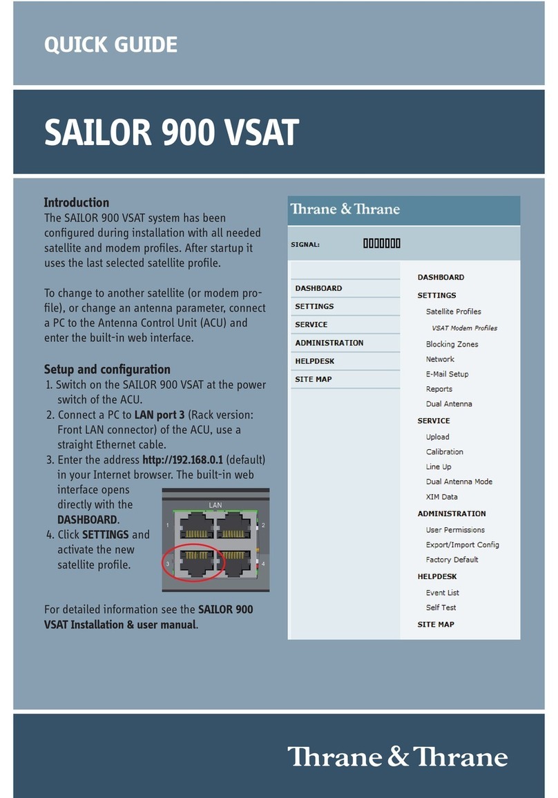 Thrane&Thrane SAILOR 900 VSAT System quick guide