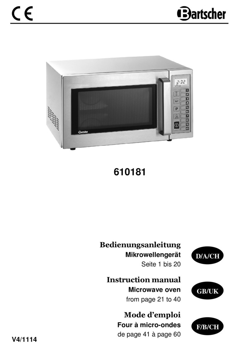 Bartscher 610181 User manual