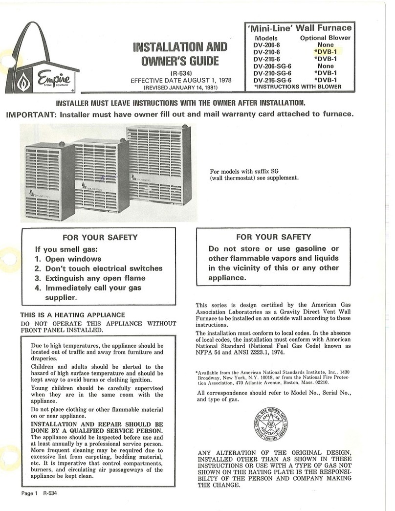 Empire DV-206-6 Installation and owner's guide