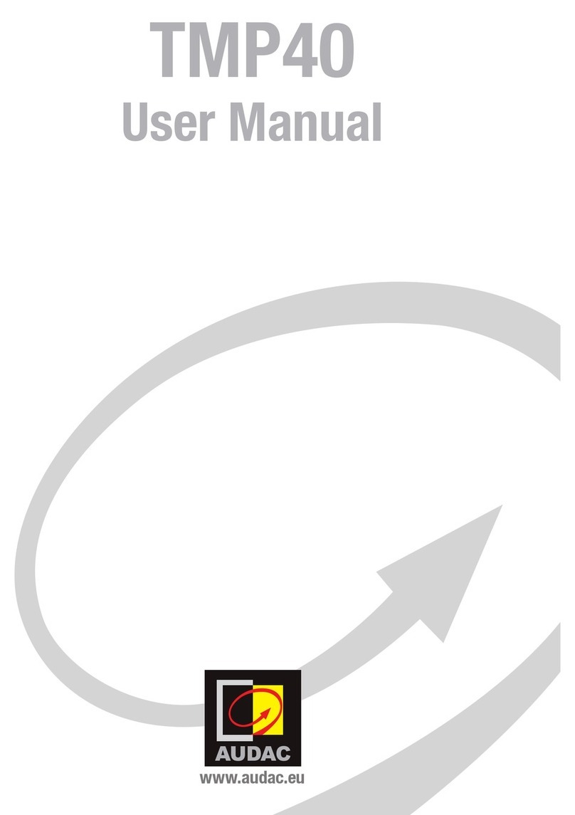 AUDAC TMP40 user manual