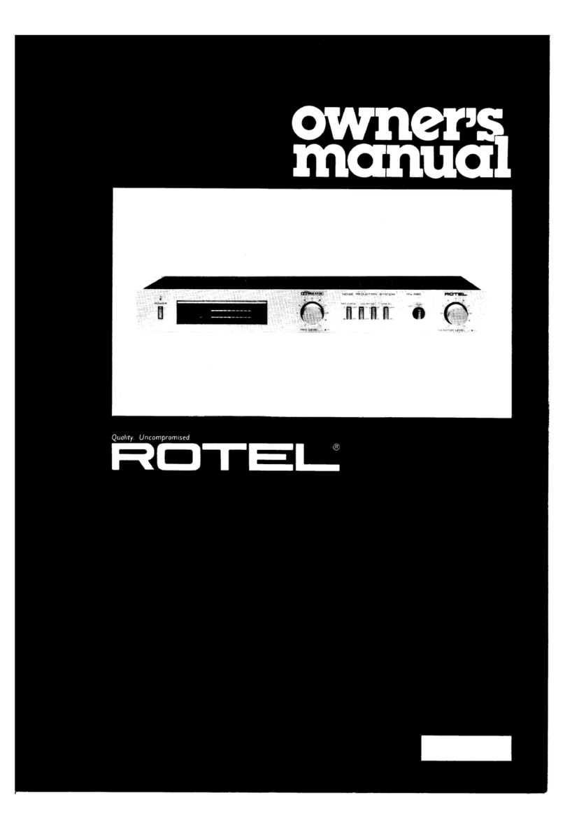 Rotel RN-560 owner's manual