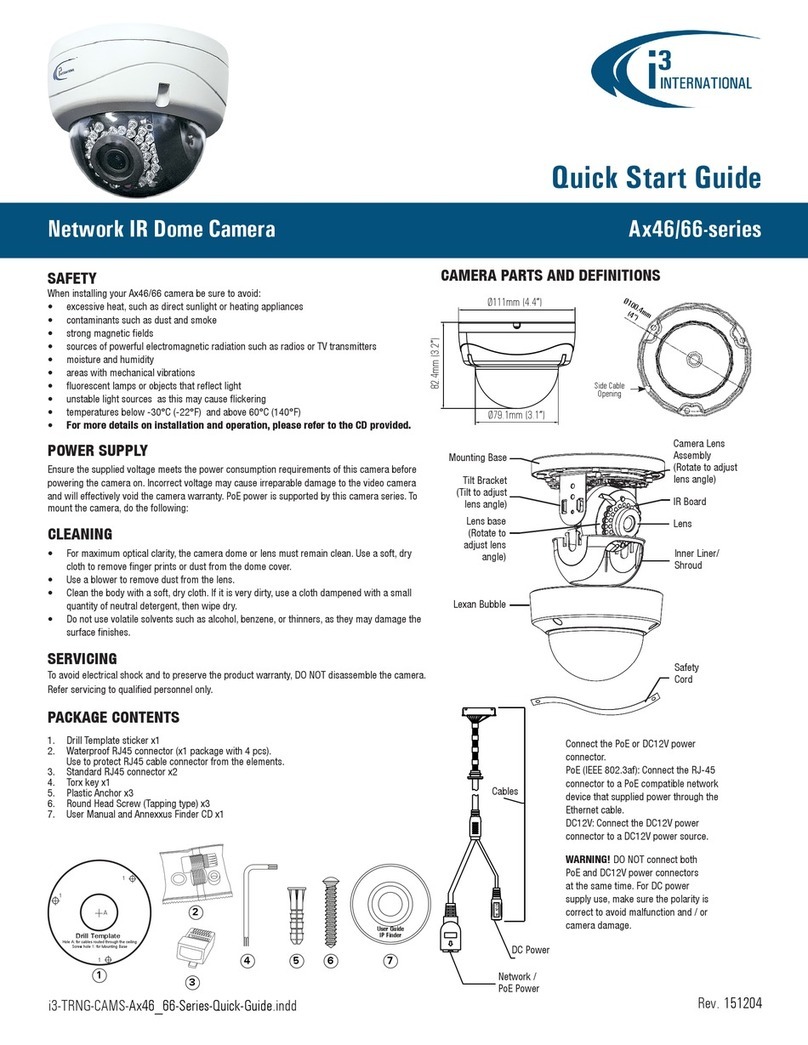 i3 International Ax46 Series quick start guide