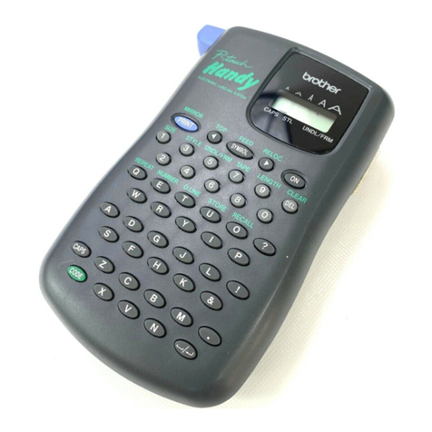 Brother P-touch 200 User manual Brother P-touch 200 User manual