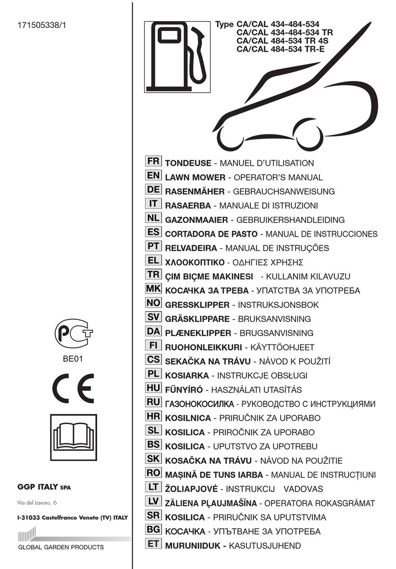 GGP CA/CAL 434-484-534 Operator's manual