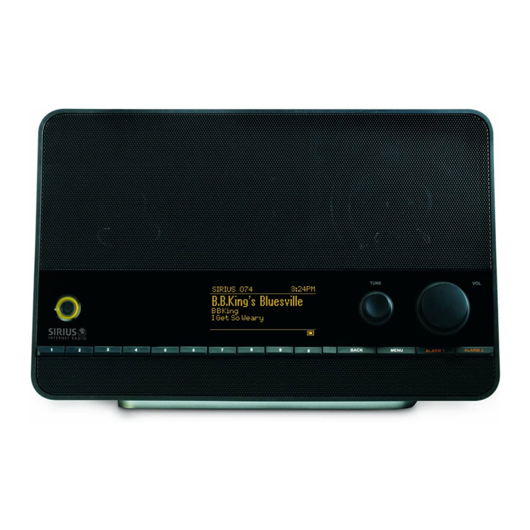 Sirius XM RAdio TTR1 quick start guide