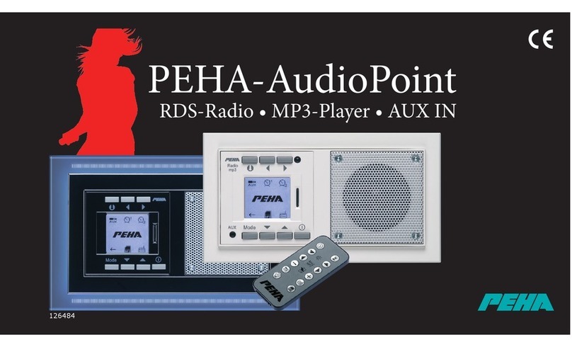 PEHA AudioPoint Installation and operating instructions