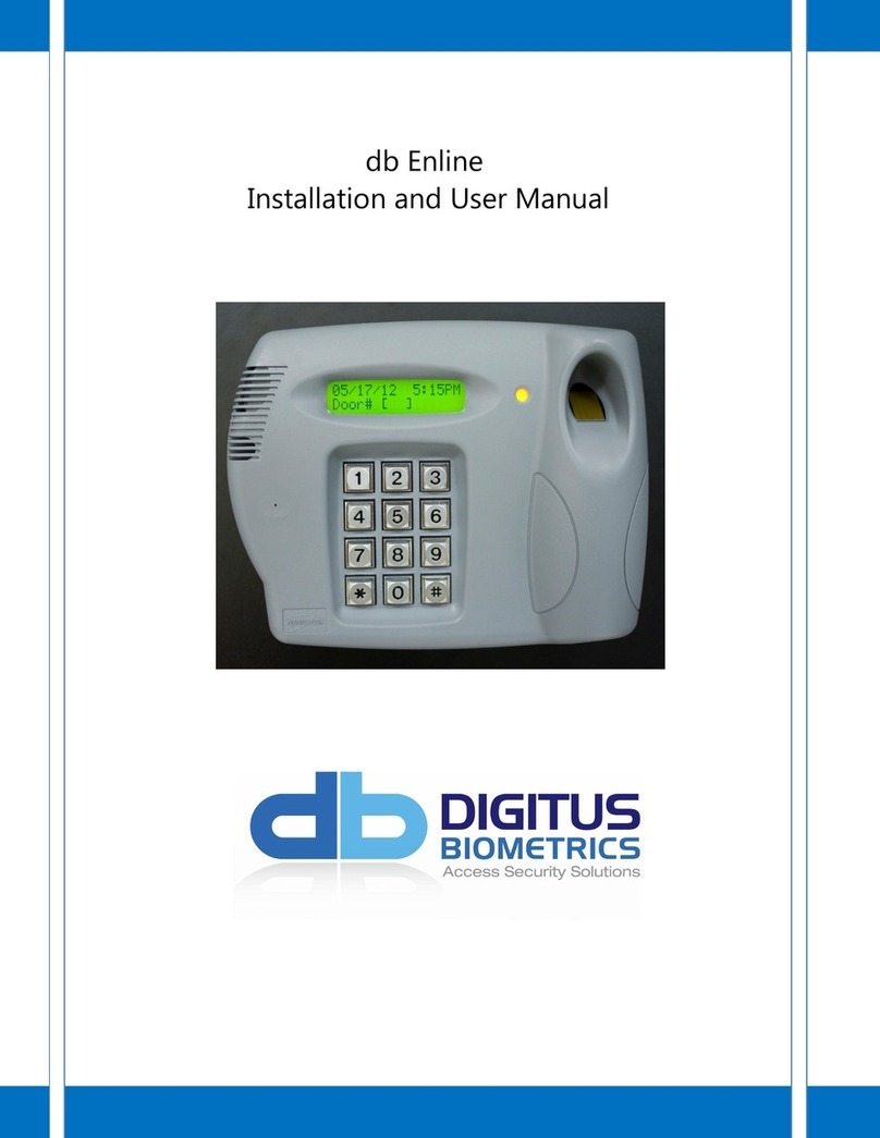 Digitus Biometrics db Enline Installation and user manual