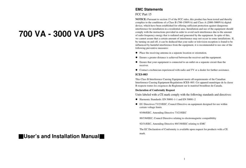 Eaton 700VA Operating manual