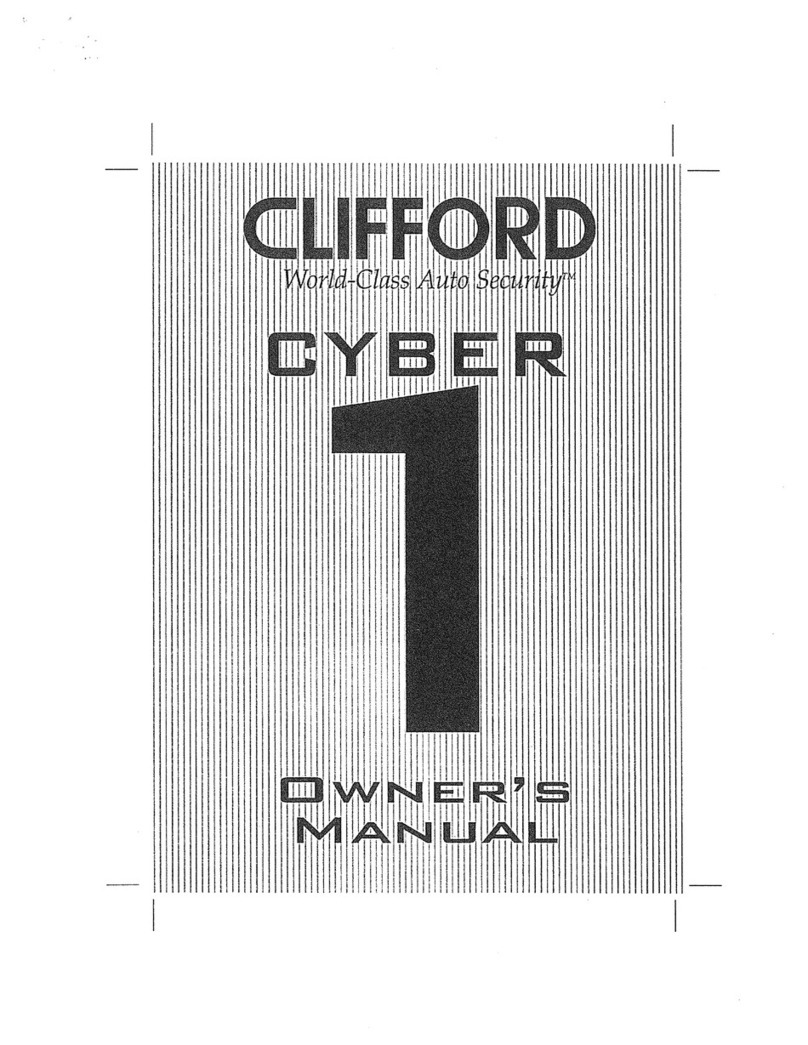 Clifford Cyber 1 owner's manual
