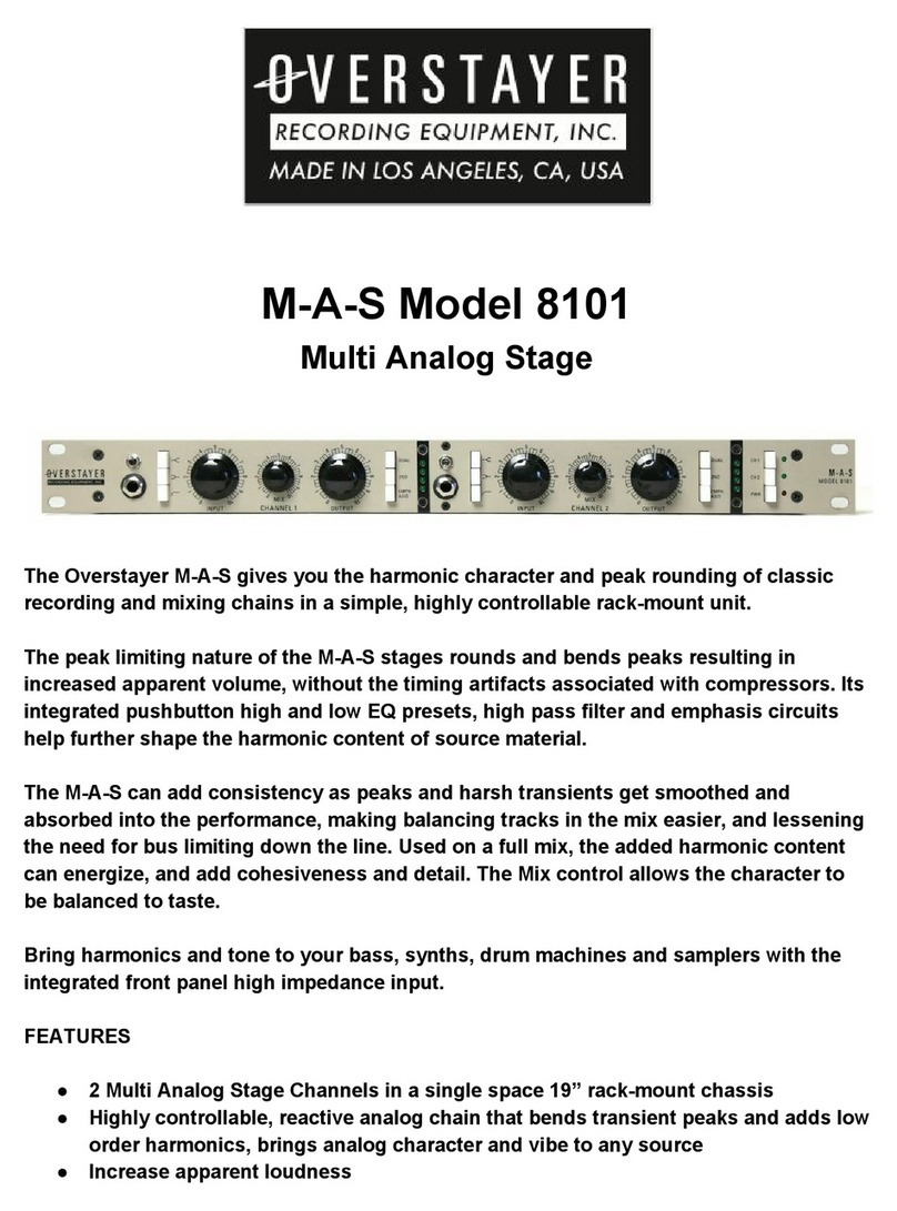 Overstayer M-A-S 8101 instructions