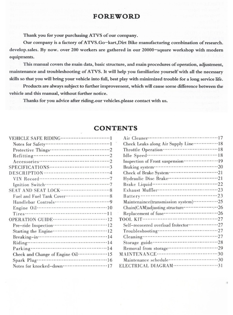 Chongqing Astronautic Bashan Motorcycle Manufacturing BS250S-4 user manual