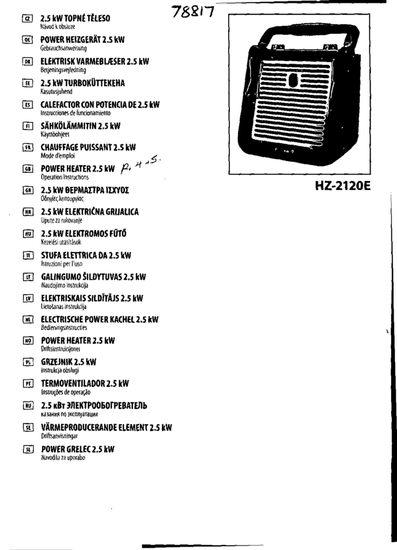 Honeywell HZ-2120E User manual
