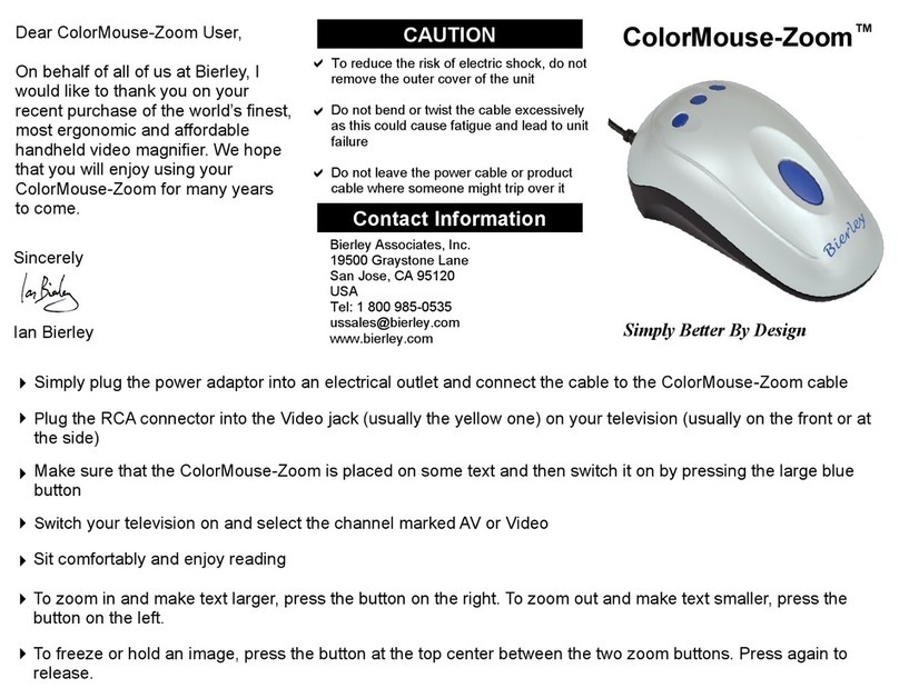 Bierley ColorMouse-Zoom instruction manual