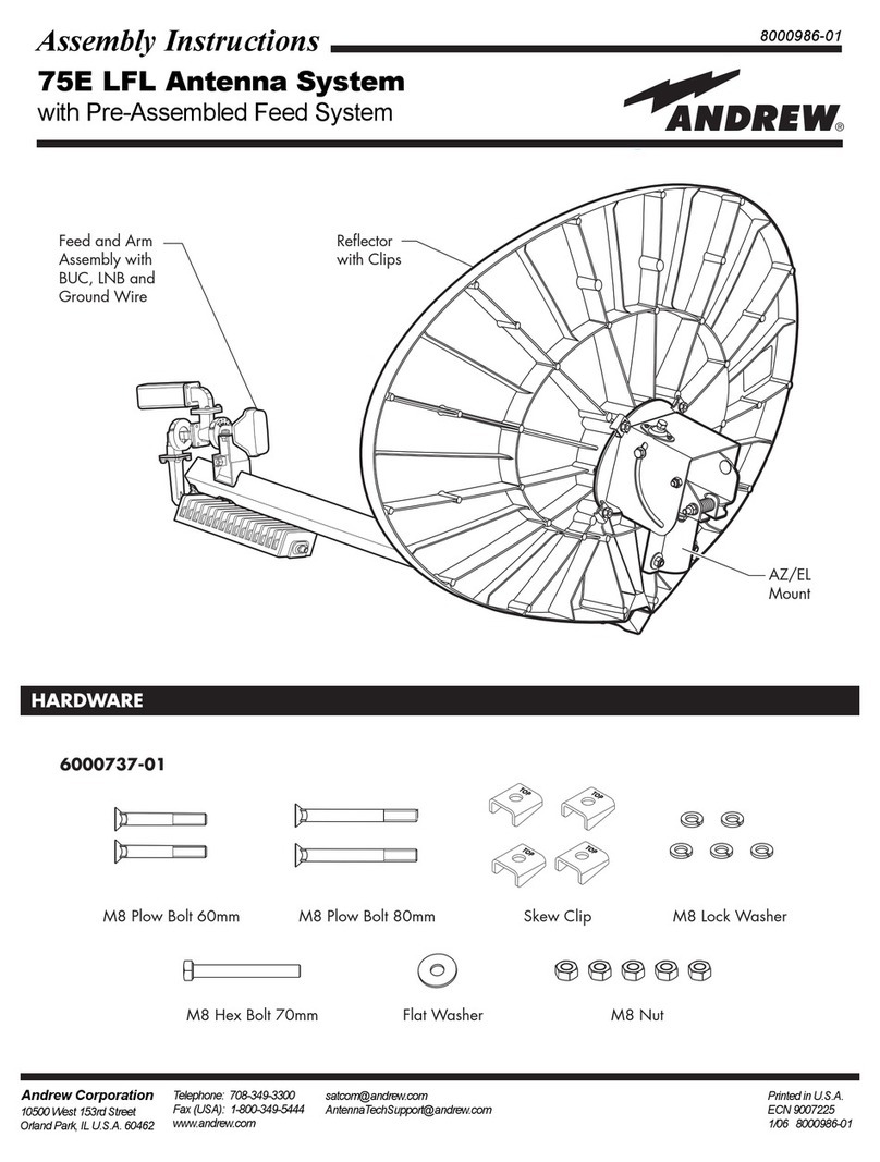 Andrew 75E LFL Antenna User manual