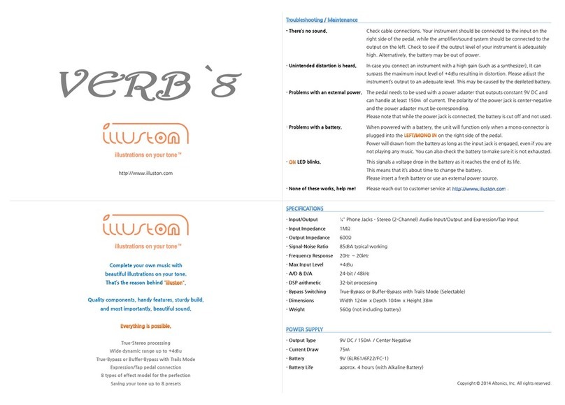 Illuston Verb'8 User manual